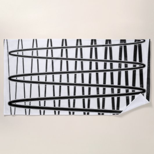 "Elektrifizierung" Strandtuch (Vorderseite)