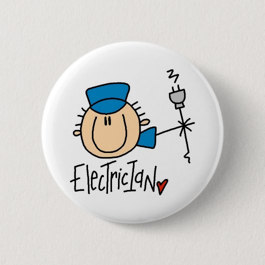 Elektriker Button (Vorderseite)