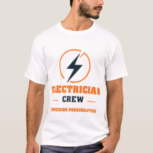 ⚡ Elektriker-Crew Vintage-Contractor-Logo ⚡ T-Shirt