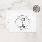 Elektriker danken Ihnen für die Karte (Vorderseite/Rückseite Beispiel)