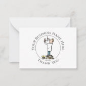 Elektriker danken Ihnen für die Karte (Vorderseite)