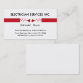 Elektriker-Dienstleistungsunternehmen-Karten Visitenkarte (Vorne/Hinten)