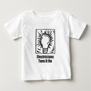 Elektriker-Drehung es an Baby T-shirt