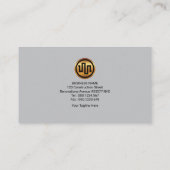 Elektriker-einfaches elegantes Gelb verdrahtet Visitenkarte (Rückseite)