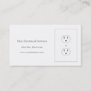 Elektriker-/elektrischer Auftragnehmer-klassisches Visitenkarte