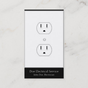 Elektriker/elektrischer Auftragnehmer/vertikales Visitenkarte