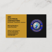 Elektriker | Elektrischer Unternehmer Visitenkarte (Vorderseite)