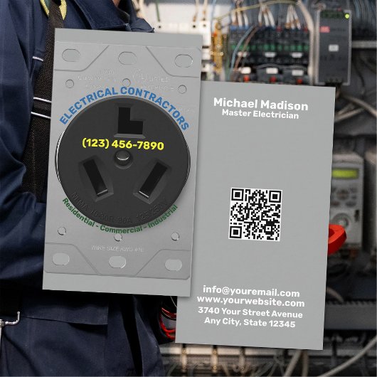 Elektriker | Elektroinstallateur Visitenkarte