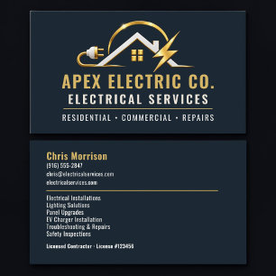 Elektriker-Fachdienstleistungen Visitenkarte