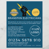 Elektriker Faust, Elektrische Werbung Flyer (Vorne)