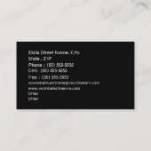 Elektriker-Geschäfts-Visitenkarte Visitenkarte (Rückseite)