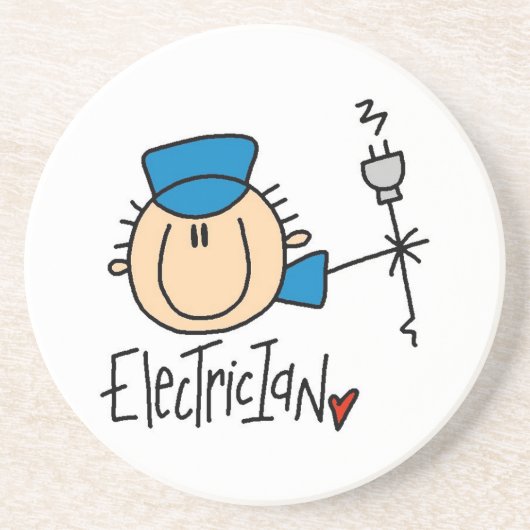 Elektriker Getränkeuntersetzer (Vorne)