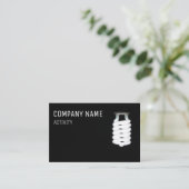 Elektriker/heller Designer Visitenkarte (Stehend Vorderseite)