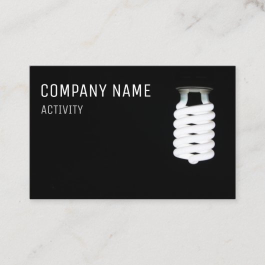 Elektriker/heller Designer Visitenkarte (Vorderseite)