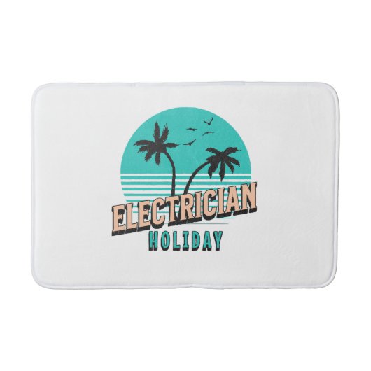 Elektriker Holiday Badematte (Vorderseite)