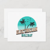 Elektriker Holiday Dankeskarte (Vorne/Hinten)