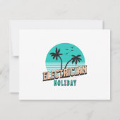 Elektriker Holiday Einladung (Rückseite)