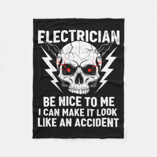 Elektriker Humor Sei Nett Zu Mir Lustiger Elektrik Fleecedecke