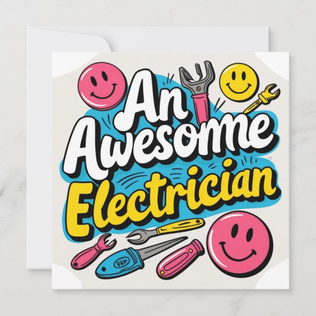Elektriker in der Herstellung. Geschenke (Vorderseite)