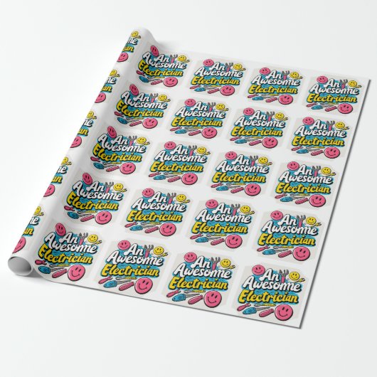 Elektriker in der Herstellung. Geschenke Geschenkpapier (Ungerollt)