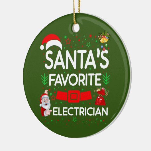 Elektriker Keramik Ornament (Links)