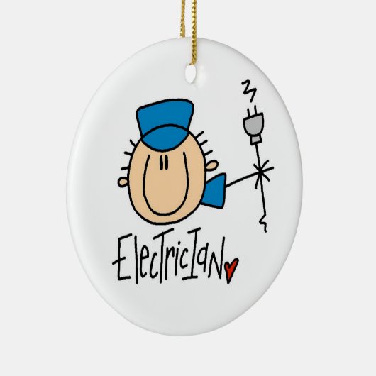 Elektriker Keramik Ornament (Rechts)