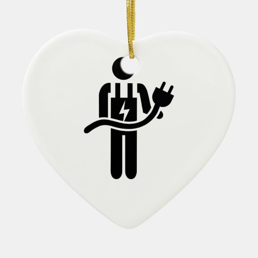 Elektriker Keramikornament (Vorne)