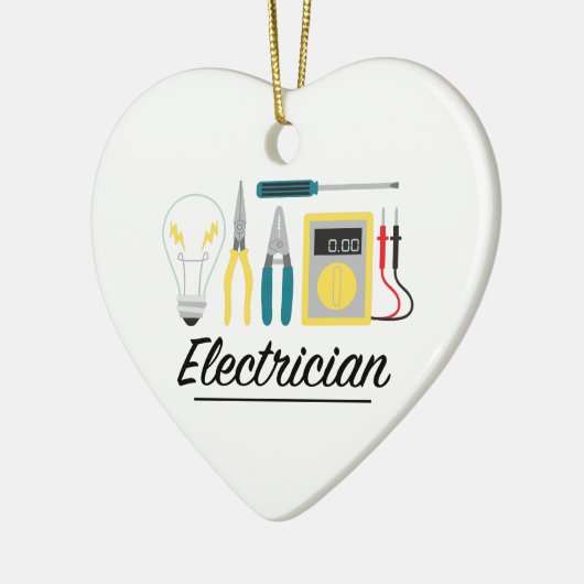 Elektriker Keramikornament (Links)