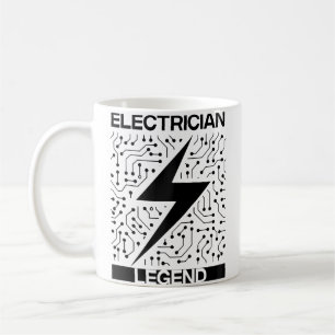 Elektriker Legende Elektro Arbeiter Spannung Base Kaffeetasse