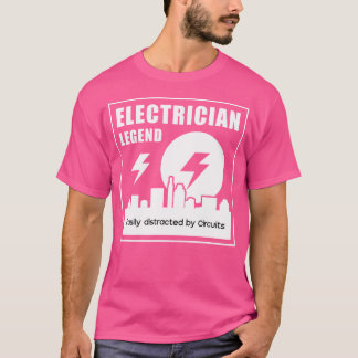 Elektriker Legende Elektro Arbeiter Spannung Schal T-Shirt