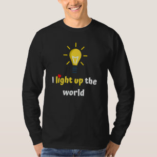 Elektriker Leitungsmonteur Glühbirne T-Shirt
