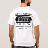Elektriker-Logo-Mitarbeiter T-Shirt (Rückseite)