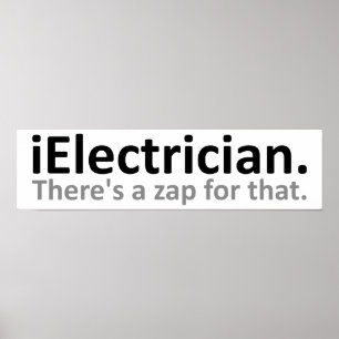 Elektriker Lustiges Poster