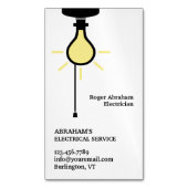 Elektriker Magnetische Visitenkarte (Vorderseite Vertikal)