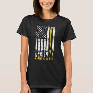 Elektriker Männer Frauen Elektroingenieur Leitungs T-Shirt