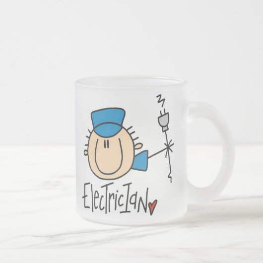 Elektriker Mattglastasse (Rechts)