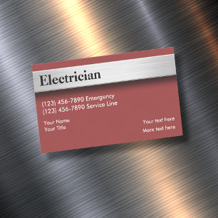 Elektriker Moderne Gestaltung Magnetische Visitenkarte
