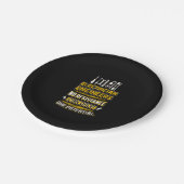 Elektriker Pappteller (Schrägansicht)