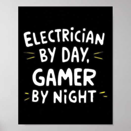 Elektriker Poster (Vorne)