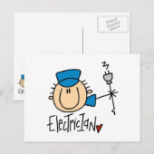 Elektriker Postkarte (Vorne/Hinten)