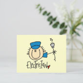 Elektriker Postkarte (Stehend Vorderseite)
