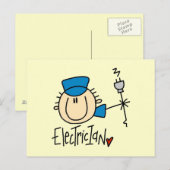 Elektriker Postkarte (Vorne/Hinten)