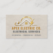 Elektriker QR Code Professional Visitenkarte (Vorderseite)