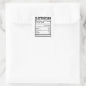 Elektriker Quadratischer Aufkleber (Tasche)