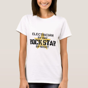 Elektriker-Rockstar bis zum Nacht T-Shirt