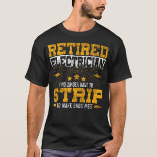 Elektriker Ruhestand Vintage Ruhestand T-Shirt