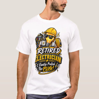 Elektriker-Ruhestandsgeschenk T-Shirt