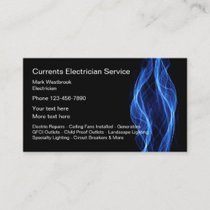 Elektriker-Service einzigartige Visitenkarten Visitenkarte
