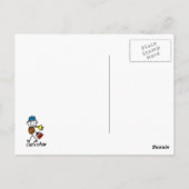Elektriker-Strichmännchen Postkarte (Rückseite)