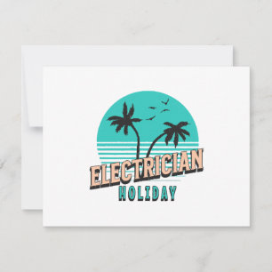 Elektriker Urlaub Dankeskarte